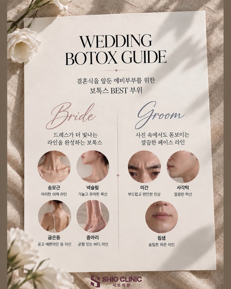 결혼전 피부과 시술, 웨딩 보톡스 추천 부위와 효과는?